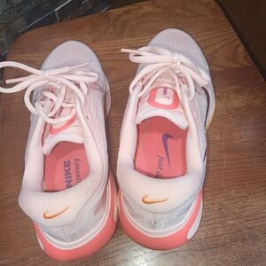 Nike Pink and Orange Athletic Shoes